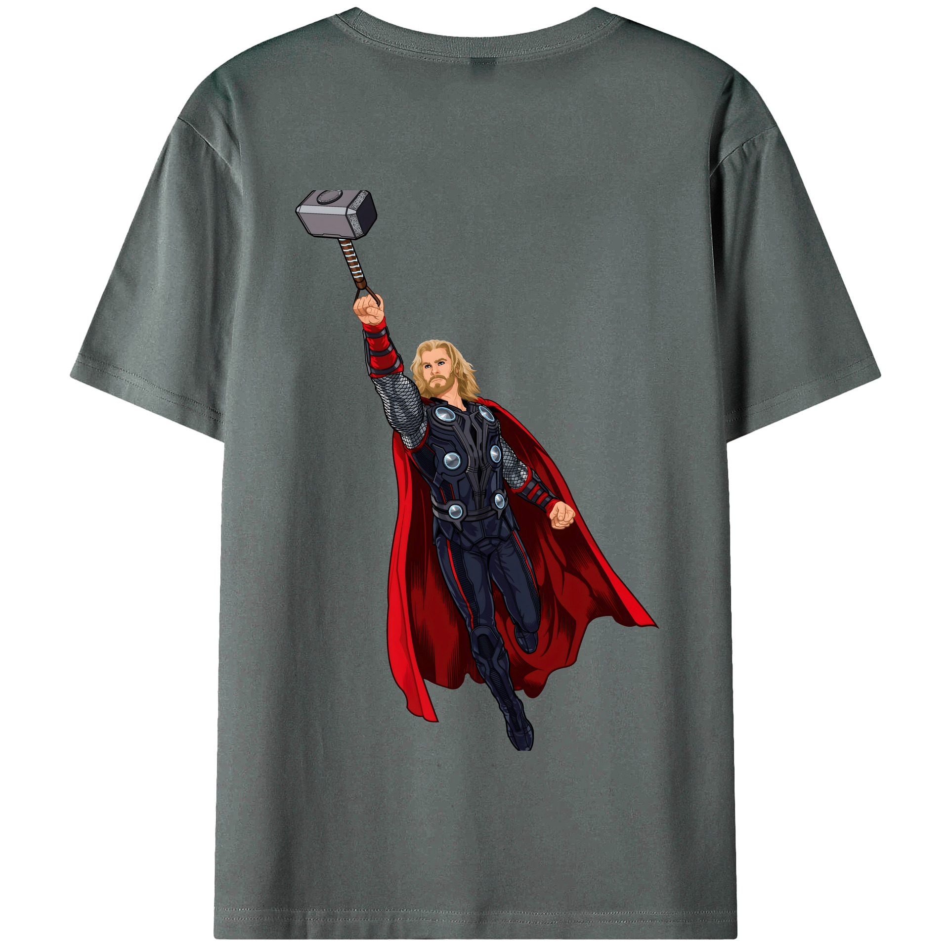 （画像用） アベンジャーズ The Avengers 綿100％半袖Tシャツ（背面プリント）